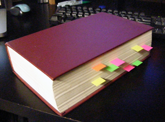 Book with Stickies #1