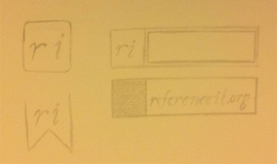 ReferenceIt Branding Sketch