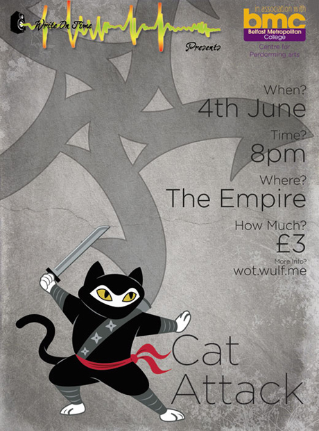 Cat Attack Gig Poster