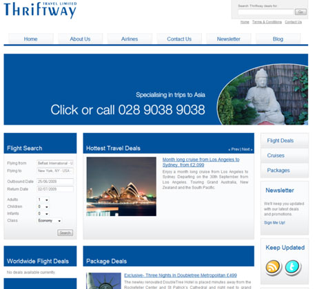 Thriftway Travel Web Site