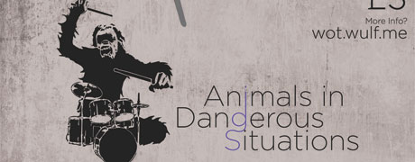 Animals in Dangerous Situations Gig Poster