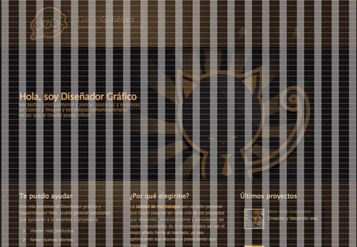 Daniel Gutiérrez - Diseñador gráfico with 960 Grid Overlay
