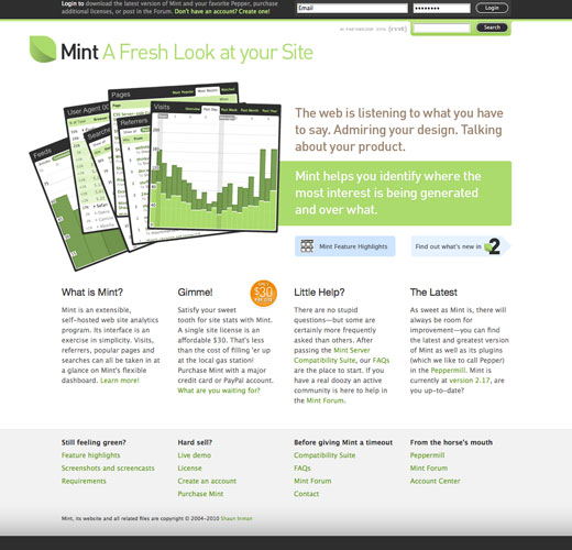 Mint - Home Page