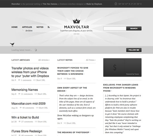 MaxVoltar -  Home Page